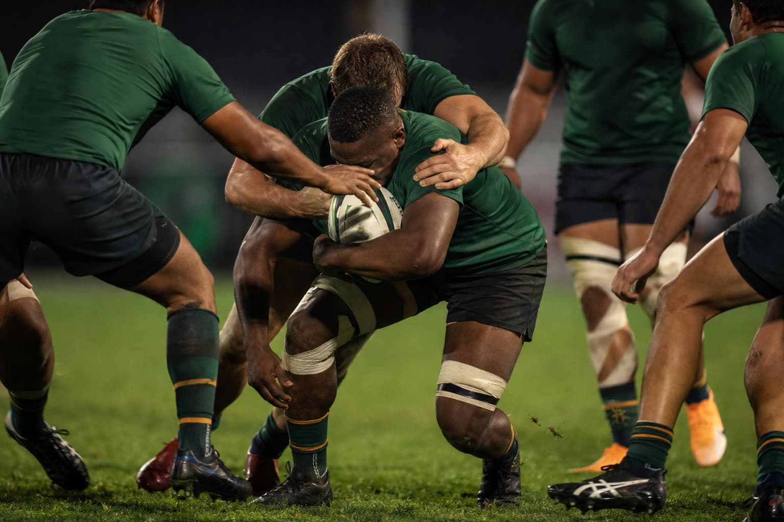 AI-generated editorial illustration for Boks named on La Rochelle bench for Lions clash